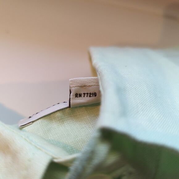 Pronto Uomo Button Down Shirt Mens 3XL Green 100% Linen Short Sleeve Casual - Picture 5 of 6